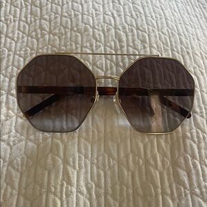 Gold Octagonal Sunglasses